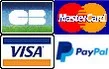 logo cartes de crédit et PayPal
